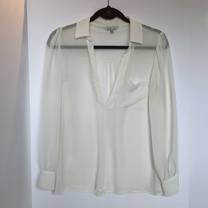 SHEER WHITE BLOUSE ☁️